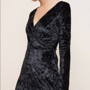 Velvet Blazer Romper, size 4, jet black and brand new.